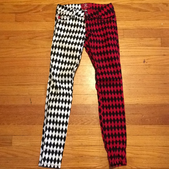 Tripp nyc Pants - Tripp royal bones checkered harlequin pants size 1